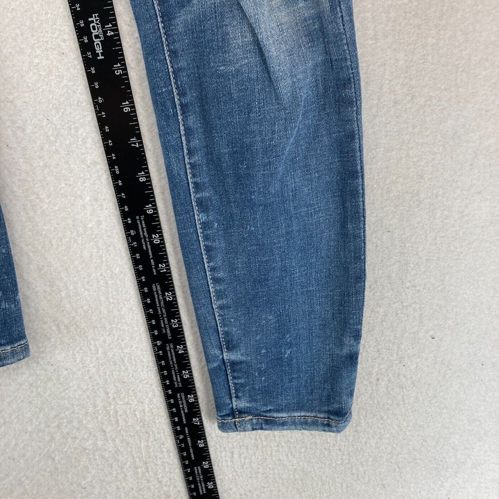Judy Blue Jeans Women's 7/28 Skinny Fit Medium Blue Stretch Denim Distressed - Picture 10 of 14